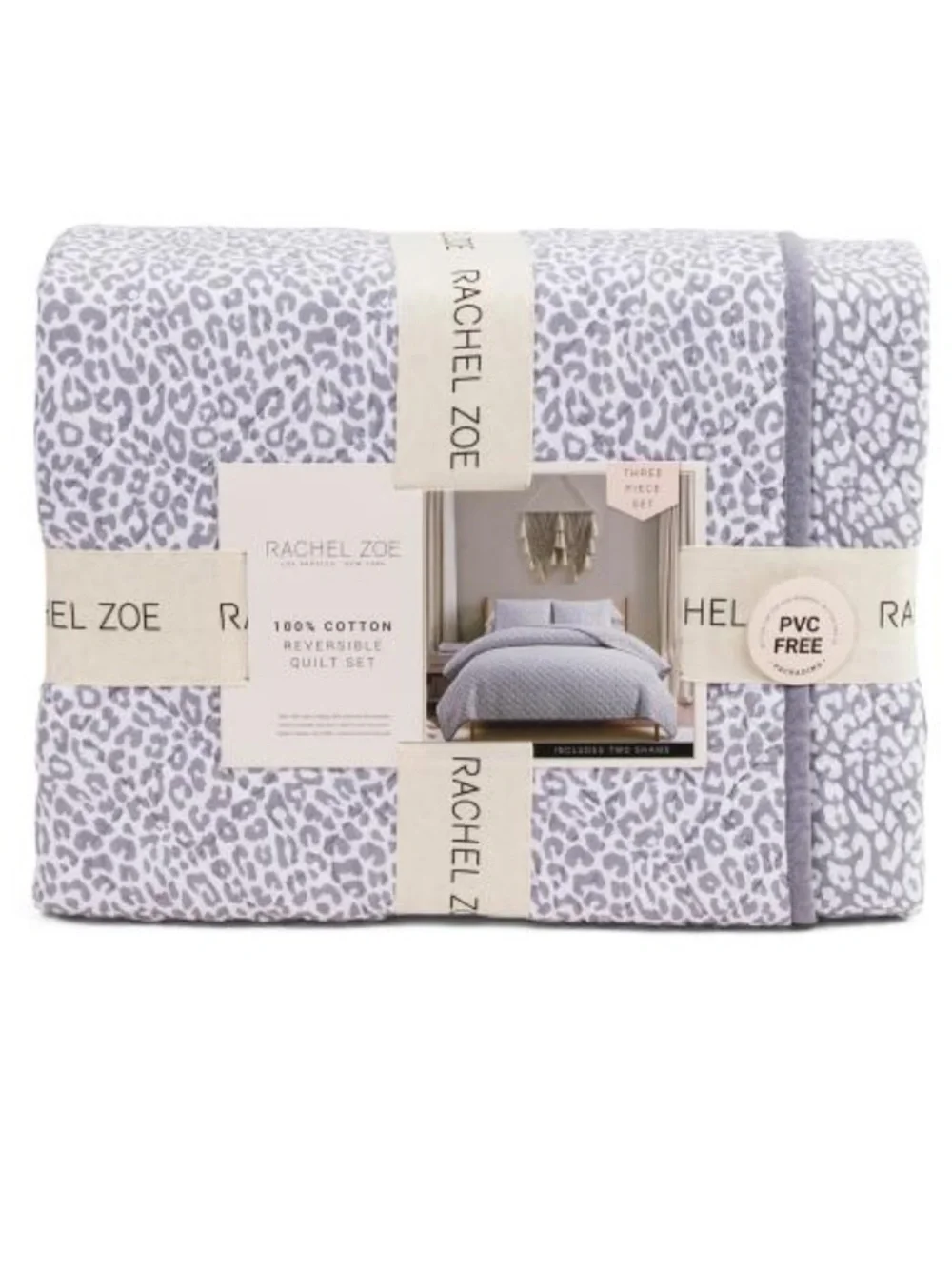 Rachel Zoe Reversible Cotton Quilt Set